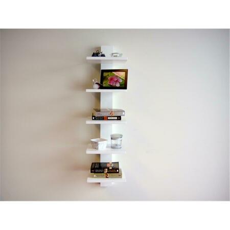 PROMAN PRODUCTS Spine Wall Book Shelves - White PR395870